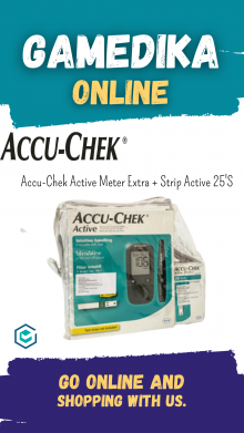 ACCU-CHEK ACTIVE METER EXTRA + STRIP ACTIVE 25'S (ALAT ACCU CHECK EXTRA)