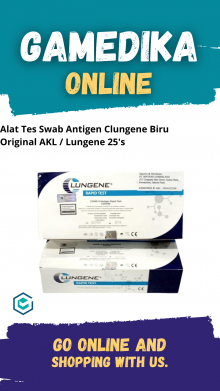 ALAT TES SWAB ANTIGEN CLUNGENE BIRU ORIGINAL AKL / LUNGENE 25'S