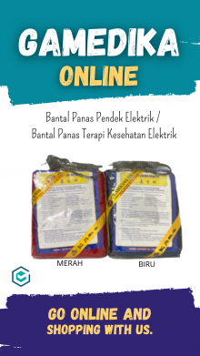 BANTAL PANAS PENDEK ELEKTRIK (BANTAL PANAS TERAPI KESEHATAN ELEKTRIK - MERAH)