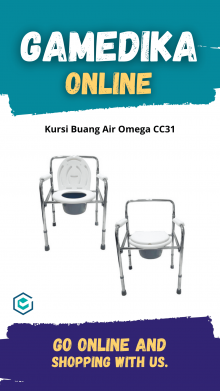 COMMODE CHAIR CC31 TANPA RODA (KURSI BUANG AIR  CC31)