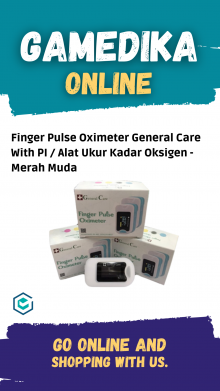 FINGER PULSE OXIMETER GENERAL CARE WITH PI (ALAT UKUR KADAR OKSIGEN - MERAH MUDA)