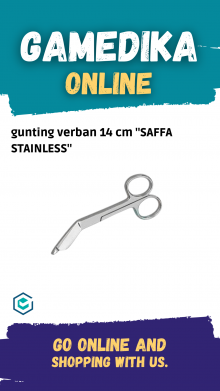 GUNTING VERBAN 14 CM SAFFA STAINLESS