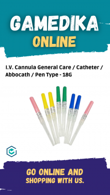 I.V. CANNULA GENERAL CARE / CATHETER / ABBOCATH / PEN TYPE - 18G