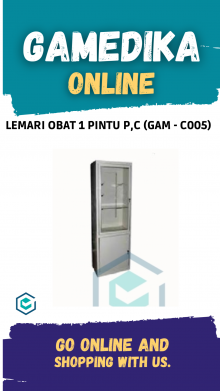 LEMARI OBAT 1 PINTU P,C (GAM - C005)