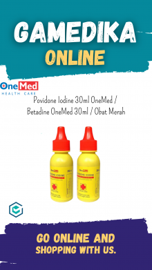 POVIDONE IODINE 30ML ONEMED / BETADINE ONEMED 30ML / OBAT MERAH