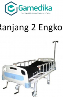 RANJANG 2 ENGKOL ABS HEAD & FOOT PANEL + SIDE RAIL + TIANG INFUS (RANJANG TEMPAT TIDUR RUMAH SAKIT)