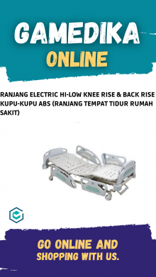 RANJANG ELECTRIC HI-LOW KNEE RISE & BACK RISE KUPU-KUPU ABS (RANJANG TEMPAT TIDUR RUMAH SAKIT)