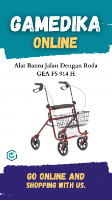 ROLLATOR GEA FS 914 H (ALAT BANTU JALAN DENGAN RODA GEA FS 914 H)