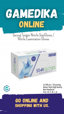 SARUNG TANGAN NITRILE STARGLOVES (NITRILE EXAMINATION GLOVES - M)