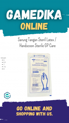 SARUNG TANGAN STERIL LATEX GP CARE / HANDSCOON STERILE GP CARE - 7.5