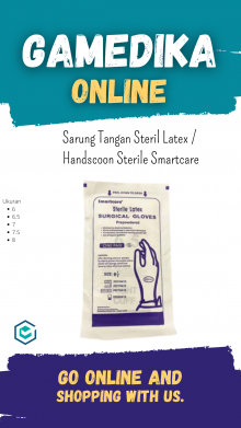 SARUNG TANGAN STERIL LATEX SMARTCARE (HANDSCOON STERILE SMARTCARE - 6)