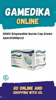 SENSI DISPOSABLE NURSE CAP GREEN 1PACK(100PCS)