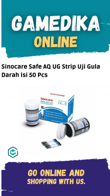 SINOCARE SAFE AQ UG STRIP UJI GULA DARAH ISI 50 PCS