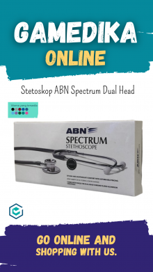 STETOSKOP ABN SPECTRUM DUAL HEAD (ABN SPECTRUM STETHOSCOPE - MERAH)