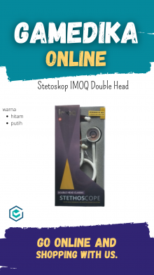 STETOSKOP IMOQ DOUBLE HEAD / STETHOSCOPE IMOQ - HITAM