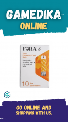 STRIP KOLESTEROL FORA 6 PLUS (CHOLESTEROL TEST STRIP FORA ISI 10'S)