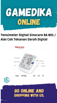 TENSIMETER DIGITAL SINOCARE BA 801 / ALAT CEK TEKANAN DARAH DIGITAL