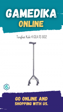 TONGKAT KAKI 4 GEA FS 932 / ALAT BANTU JALAN ORANG TUA KAKI 4