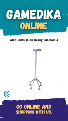 TONGKAT KAKI 4 RG T 39 (ALAT BANTU JALAN ORANG TUA KAKI 4)